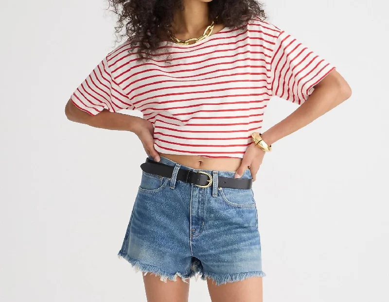Fashion Design Relaxed Denim Short In Baxter Street Wash