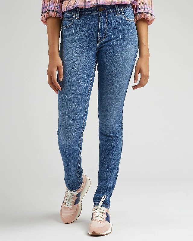 Design Perception Lee Elly Slim Womens Jeans - Feels Like Indigo