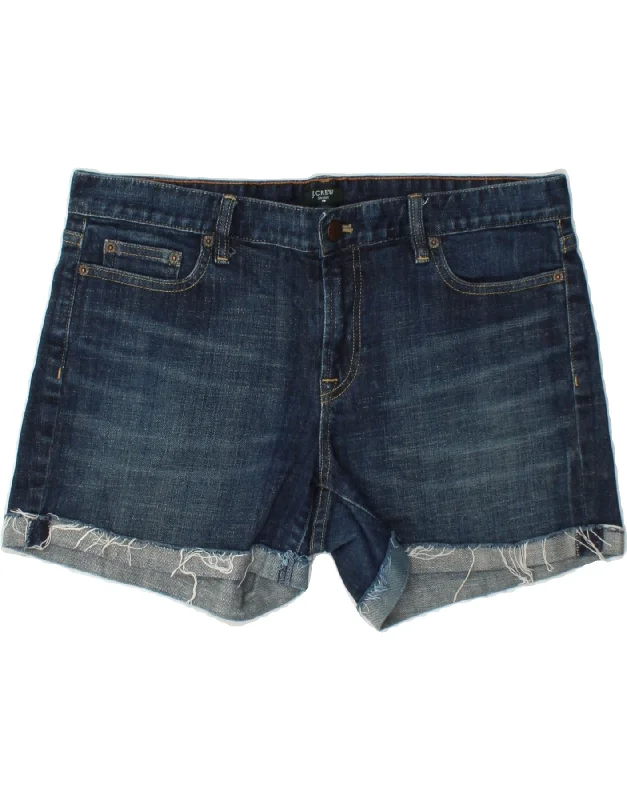Sweet breath J. CREW Womens Hipslung Denim Shorts US 12 Large W32 Navy Blue Cotton