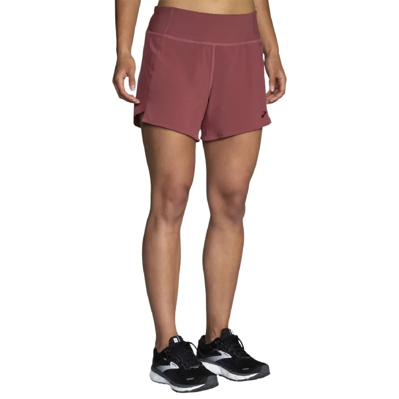 Energy Plan Women's Chaser 5" Short In Terracotta