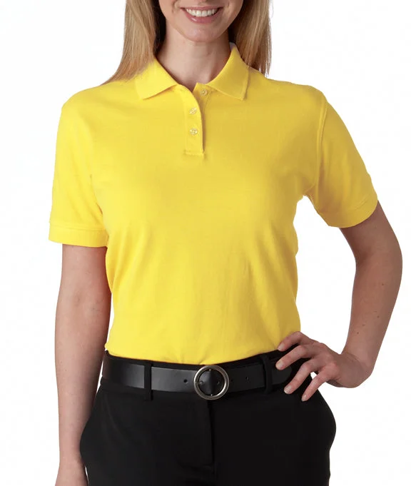 Warm Atmosphere 8530 - UltraClub Ladies Classic Piqué Polo Shirt | Yellow