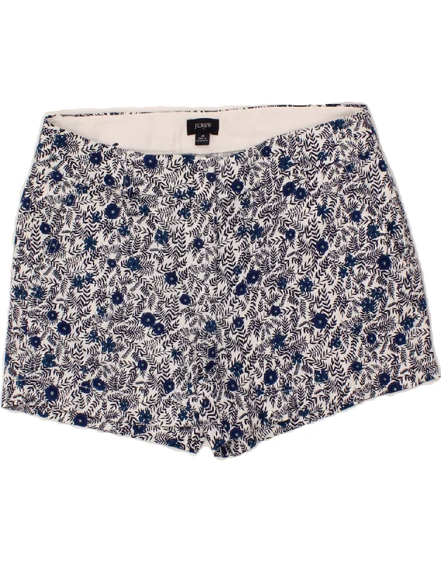 Classic Items J. CREW Womens Chino Shorts US 4 Small W30 Blue Floral Cotton