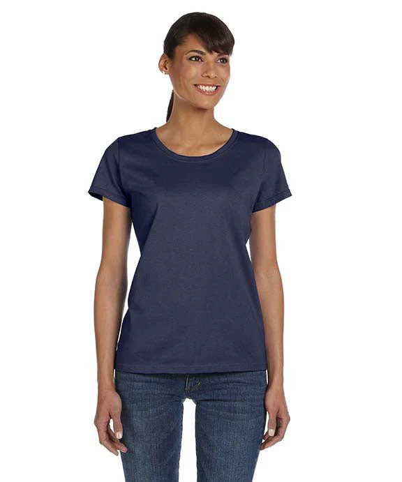 Printed pattern L3930R - Fruit of the Loom Ladies 5 oz. HD Cotton™ T-Shirt | J Navy Printed pattern L3930R - Fruit of the Loom Ladies 5 oz. HD Cotton™ T-Shirt | J Navy