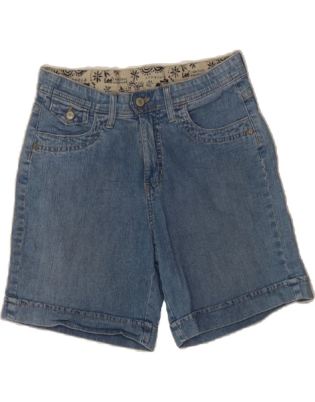 Fashion Style LEE Womens Comfort Fit Denim Shorts US 6 Medium W28  Blue Cotton