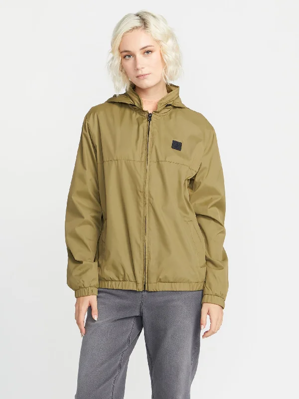 Classic Retro Earth Tripper Zip Jacket - Moss