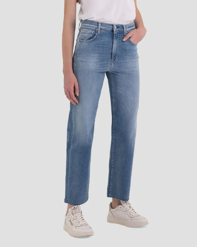 Leisure Travel Replay Womens Reyne Straight Fit Jeans - Medium Blue