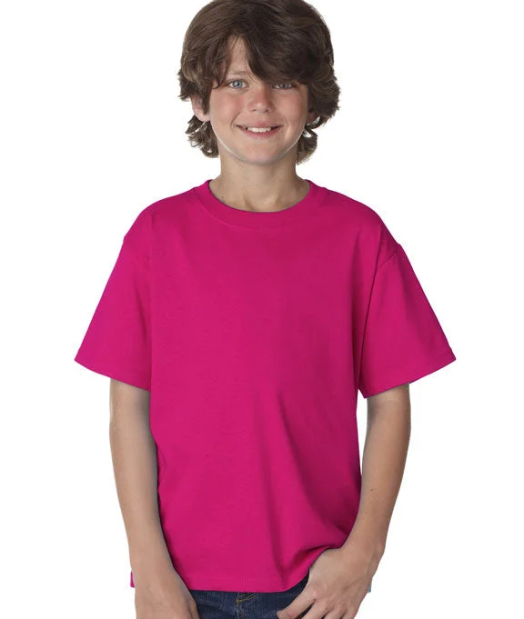 Elegant And Simple 3930B - Fruit of the Loom Youth 100% Heavy Cotton HD® T-Shirt | Cyber Pink Elegant And Simple 3930B - Fruit of the Loom Youth 100% Heavy Cotton HD® T-Shirt | Cyber Pink