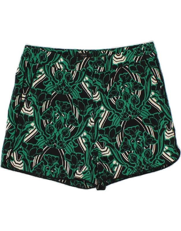 Sports Cool J. CREW Womens Chino Shorts US 6 Medium W30  Black Floral Cotton