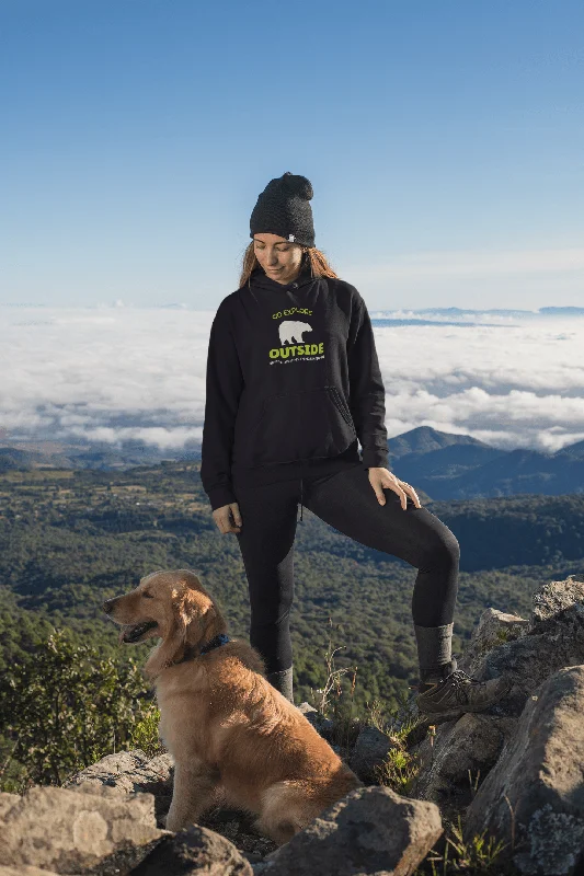 Simple Comfort " GO EXPLORE OUTSIDE " - WINTER HOODIES