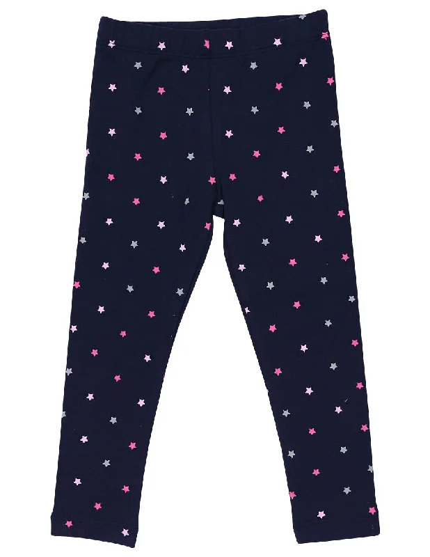 Casual Wear Korango Stars Star Print Legging - Navy