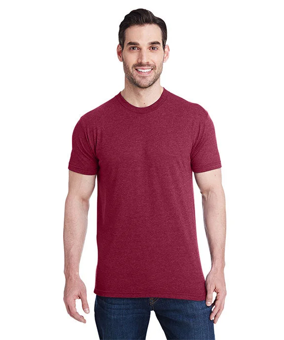 Retro Lace Fabric 5710 - Bayside Unisex Triblend T-Shirt | Burgundy