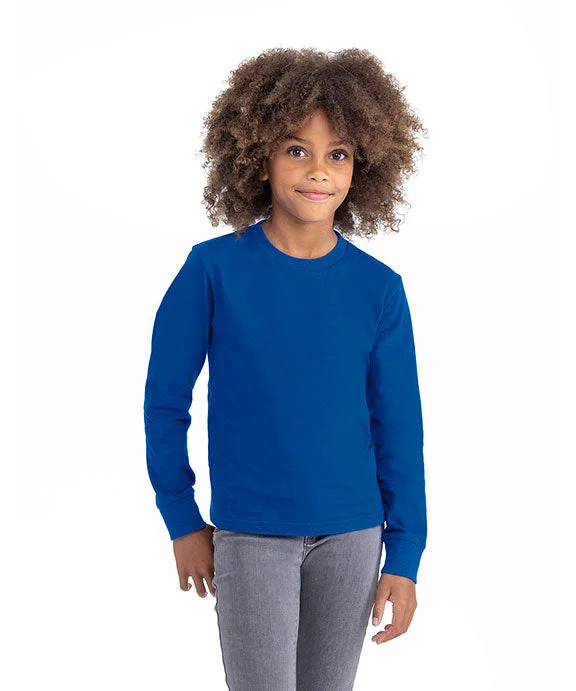 Short skirt design 3311NL - Next Level Youth Cotton Long Sleeve T-Shirt | Royal