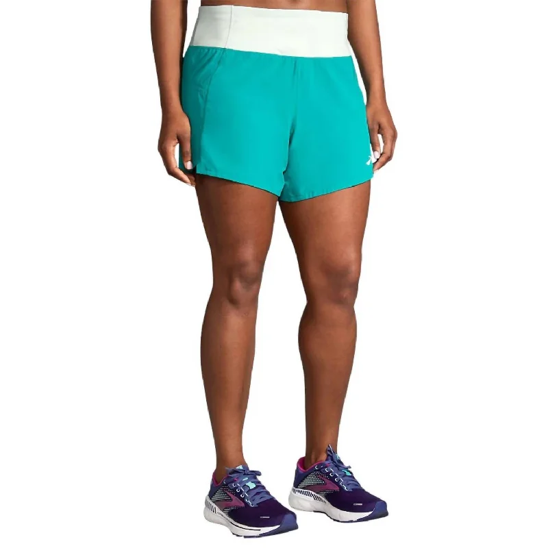 Classic Choice Women's Chaser 5" Short In Nile Green/cool Mint