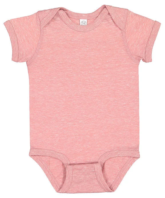 Classic style 4491 - Rabbit Skins Infant Harborside Melange Jersey Bodysuit | Mauvelous Melange Classic style 4491 - Rabbit Skins Infant Harborside Melange Jersey Bodysuit | Mauvelous Melange