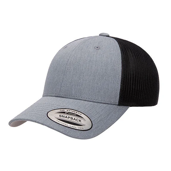 Amazing design 6601T - Yupoong Classics® Low Profile 2-Tone Trucker Cap | Heather/Black