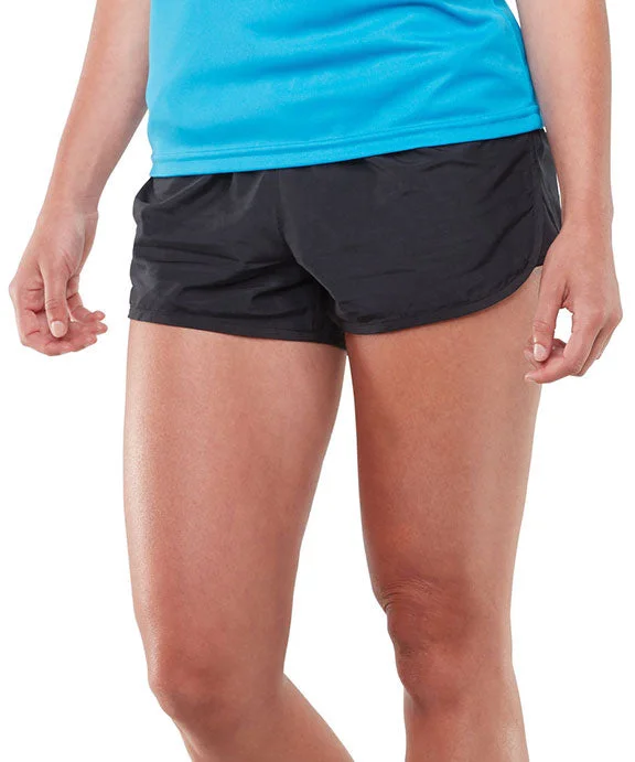 Street Vertical And Horizontal Design AG2430 - Augusta Sportswear Ladies Wayfarer Shorts | Black