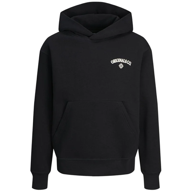 Luxury Classic Jack & Jones Junior Black Jorsantorini Graphic Sweat Hoodie