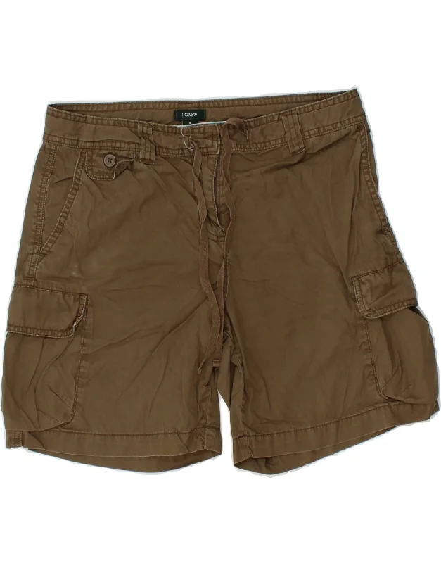 End Of The Year J. CREW Womens Low Waist Cargo Shorts US 4 Small W30 Khaki Cotton