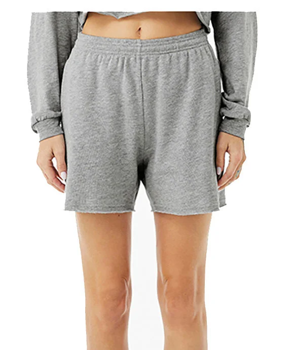 Leisure And Entertainment 3787 - Bella + Canvas Ladies Cutoff Sweatshorts