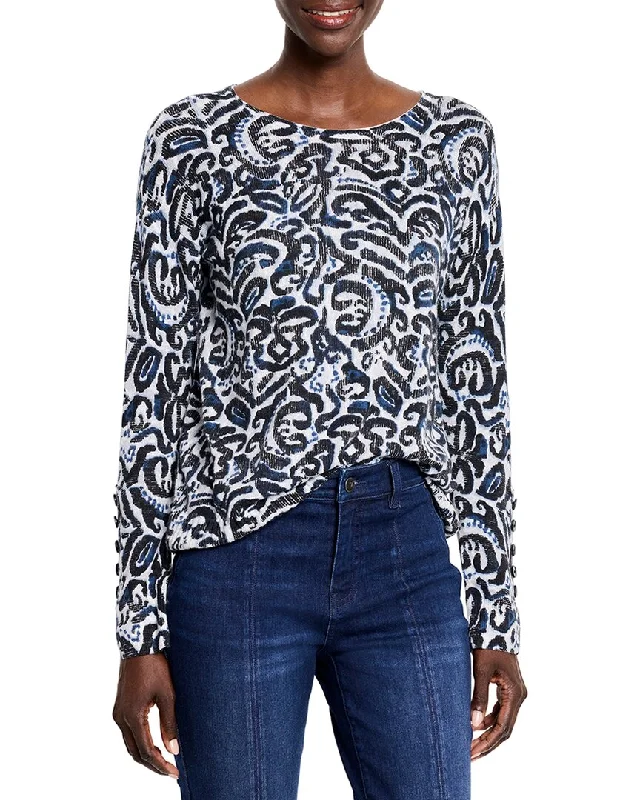 Elegant And Elegant NIC & ZOE Tossed Paisley Supersoft Sweater
