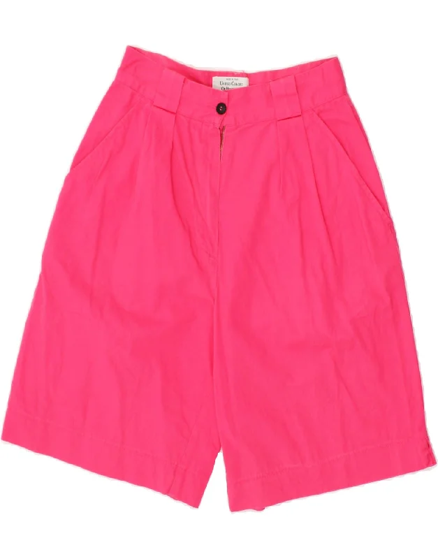 Warm And Comfortable BENETTON Womens Chino Shorts IT 42 Medium W28  Pink Cotton