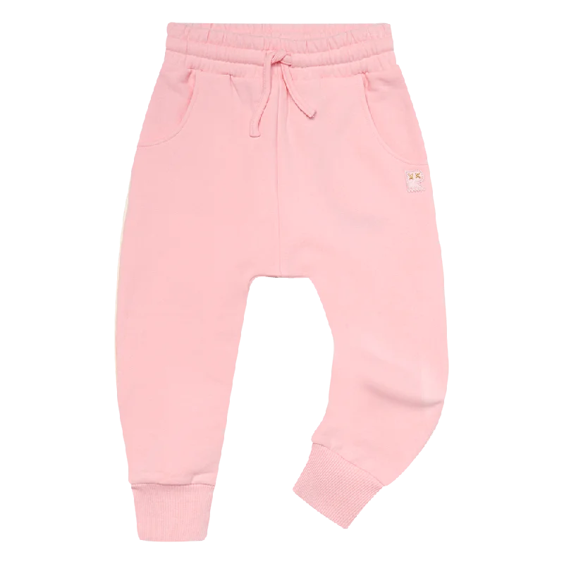 Casual Elegance Rock Your Baby Pink Fairy Wing Track Pants (Size 3-8)