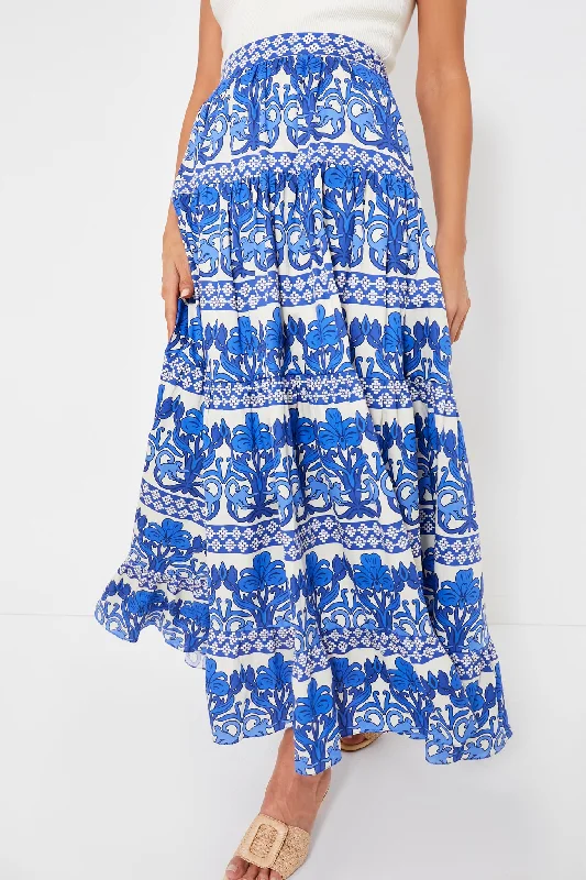 Trendy Traveler Blue Monkey San Andres Skirt