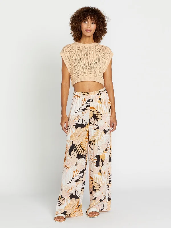 Personalized print Lets Luau Pants - Vintage Black