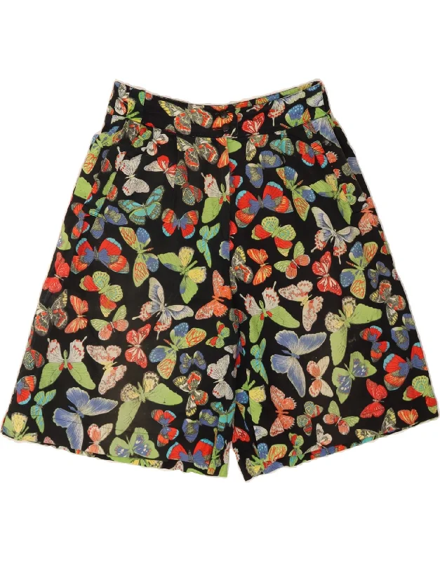 Carefree CATHERINA HEPFER Womens Casual Shorts IT 42 Medium W30  Black Butterfly