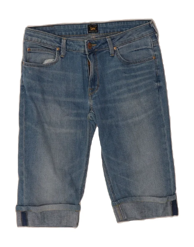 Luxury Temperament LEE Womens Denim Shorts W30 Medium Blue
