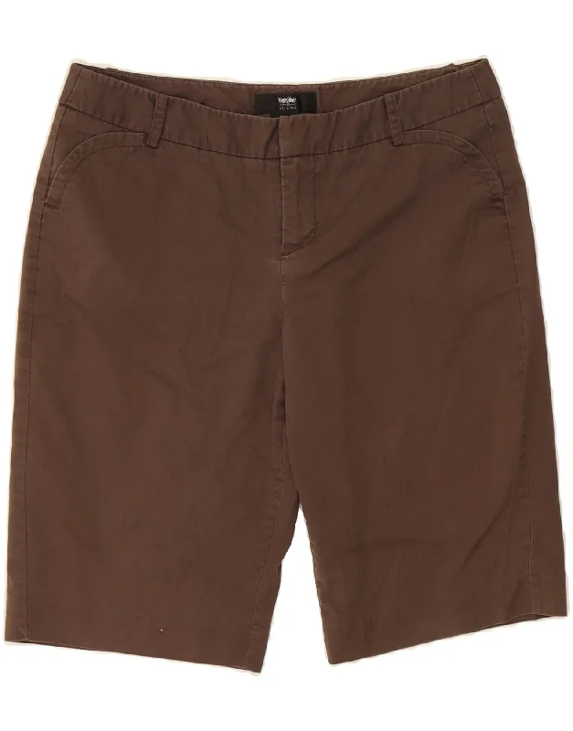 Retro Fashion MOSSIMO Womens Casual Shorts US 6 Medium W28 Brown Cotton