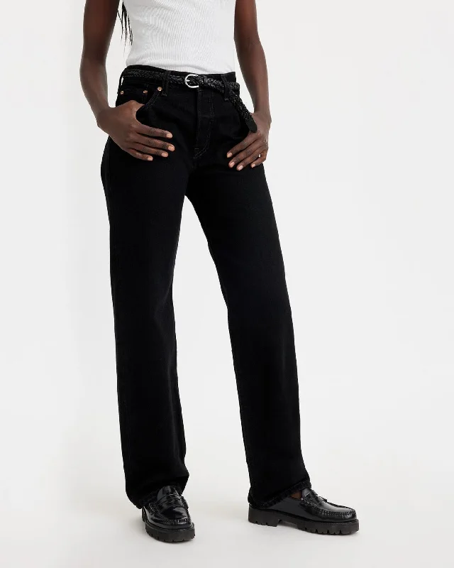 Comfortable Fashion Levi's® Womens 501 90's Relaxed Straight Fit Jeans - Rinsed Blacktop Comfortable Fashion Levi's® Womens 501 90's Relaxed Straight Fit Jeans - Rinsed Blacktop