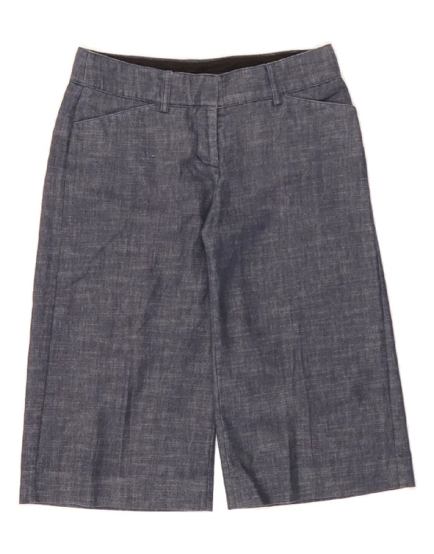 Fashionable Items VINTAGE Womens Bermuda Shorts US 6 Medium W28  Navy Blue Cotton