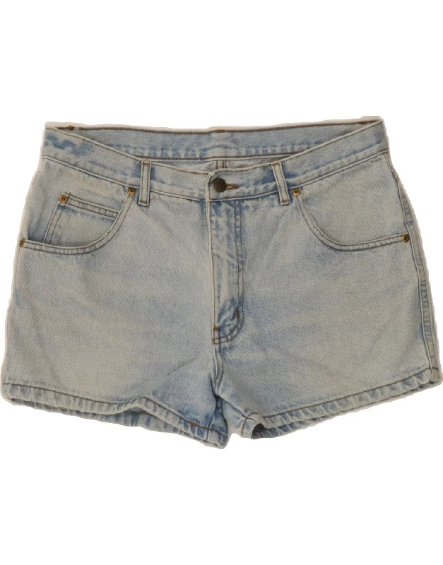 Trendy And Casual VINTAGE Womens Denim Shorts W36 XL  Blue Cotton