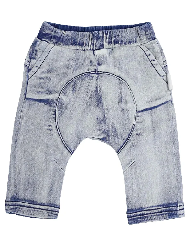 Exquisite Craftsmanship Korango Raindrops Stretch Denim Knit Pant - Euro Wash