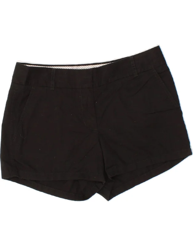 Simple Solid Color J. CREW Womens Broken In Chino Shorts US 6 Medium W30 Black Cotton
