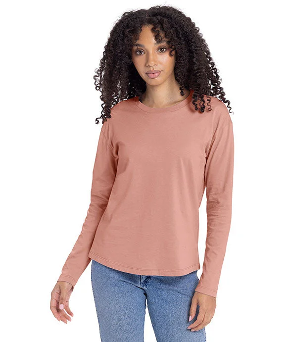 High-quality fabrics 3911NL - Next Level Ladies Relaxed Long Sleeve T-Shirt | Desert Pink High-quality fabrics 3911NL - Next Level Ladies Relaxed Long Sleeve T-Shirt | Desert Pink