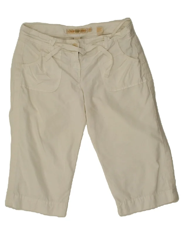 Luxury Fashion J. CREW Womens City Fit Bermuda Shorts US 10 Large W32  White Cotton