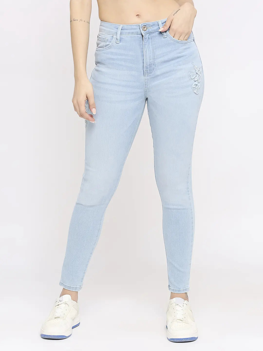 Fashion Pioneer Spykar Women Light Blue Lycra Super Skinny - Clean Look High Rise Jeans-(Alexa) Fashion Pioneer Spykar Women Light Blue Lycra Super Skinny - Clean Look High Rise Jeans-(Alexa)