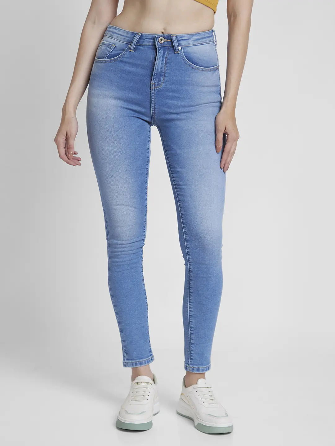 Must-have For Fashion Spykar Women Light Blue Lycra Super Skinny Fit Ankle Length Clean Look Jeans -(Alexa) Must-have For Fashion Spykar Women Light Blue Lycra Super Skinny Fit Ankle Length Clean Look Jeans -(Alexa)