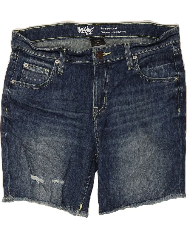 Bottom And Versatile MOSSIMO Womens Boyfriend Distressed Denim Shorts US 10 Large W30 Navy Blue Bottom And Versatile MOSSIMO Womens Boyfriend Distressed Denim Shorts US 10 Large W30 Navy Blue