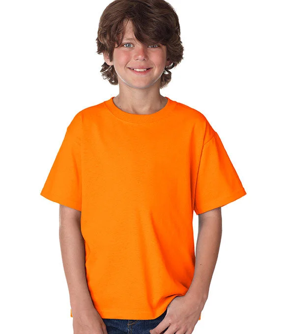 Stunning Fashion 3930B - Fruit of the Loom Youth 100% Heavy Cotton HD® T-Shirt | Safety Orange