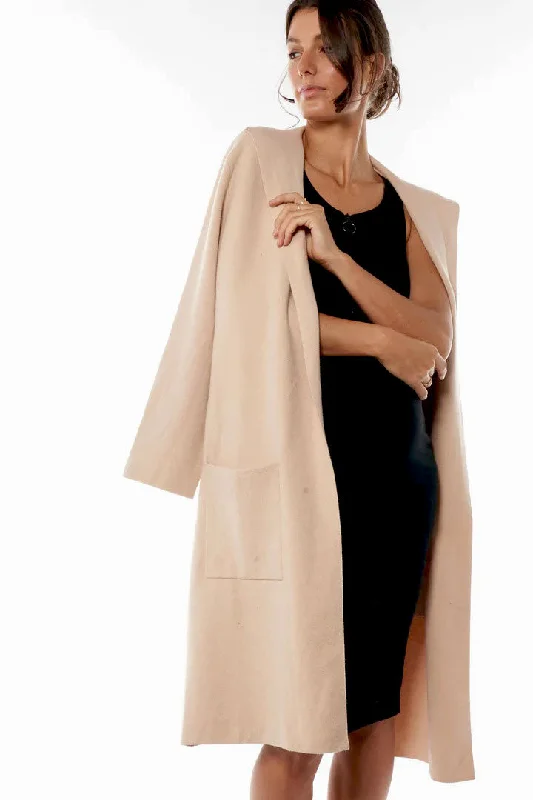 Fashion Wear Cozy Up Coatigan In Almond
