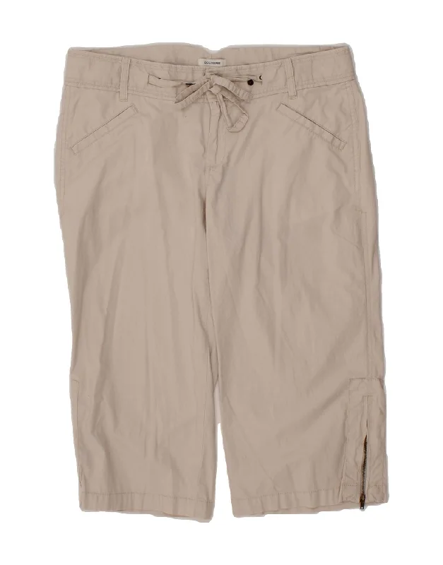 College Style DOCKERS Womens Curvy Mid Rise Bermuda Shorts US 10 Large W28  Beige Cotton