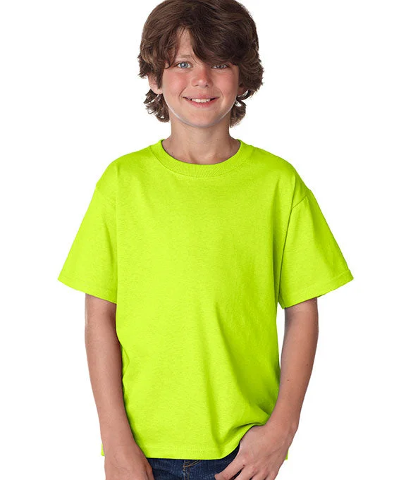 Relaxed And Casual 3930B - Fruit of the Loom Youth 100% Heavy Cotton HD® T-Shirt | Safety Green