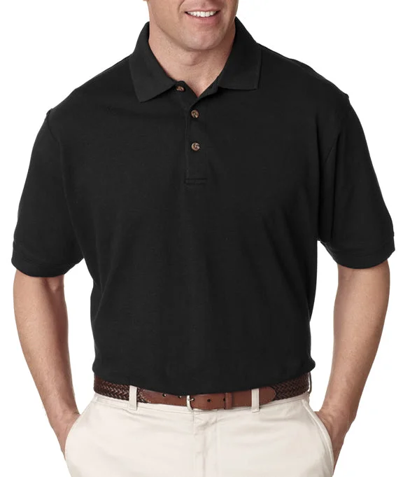 New Season Series 8535 - UltraClub Mens Classic Piqué Polo Shirt | Black