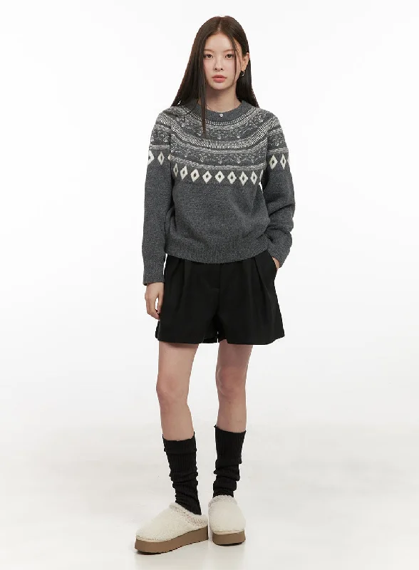 Soft Fashion Pintuck Loose-Fit Shorts OD412