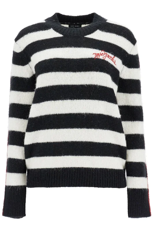Editorial Design Marc Jacobs Women's Pullover The Striped Brushed Logo Sweater