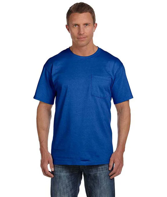Sports And Leisure 3930P - Fruit of the Loom 100% Heavy Cotton HD® Pocket T-Shirt | Royal