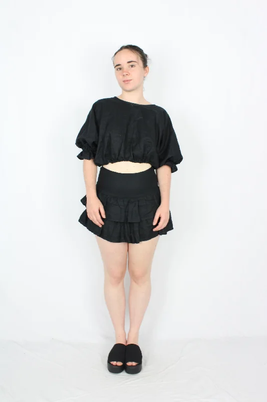 Classic Retro Caitlin Crisp - Newport Ruffle Skort